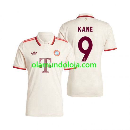 Camisola Bayern de Munique Kane 9 Homem Equipamento Terceiro 2024-2025 Manga Curta